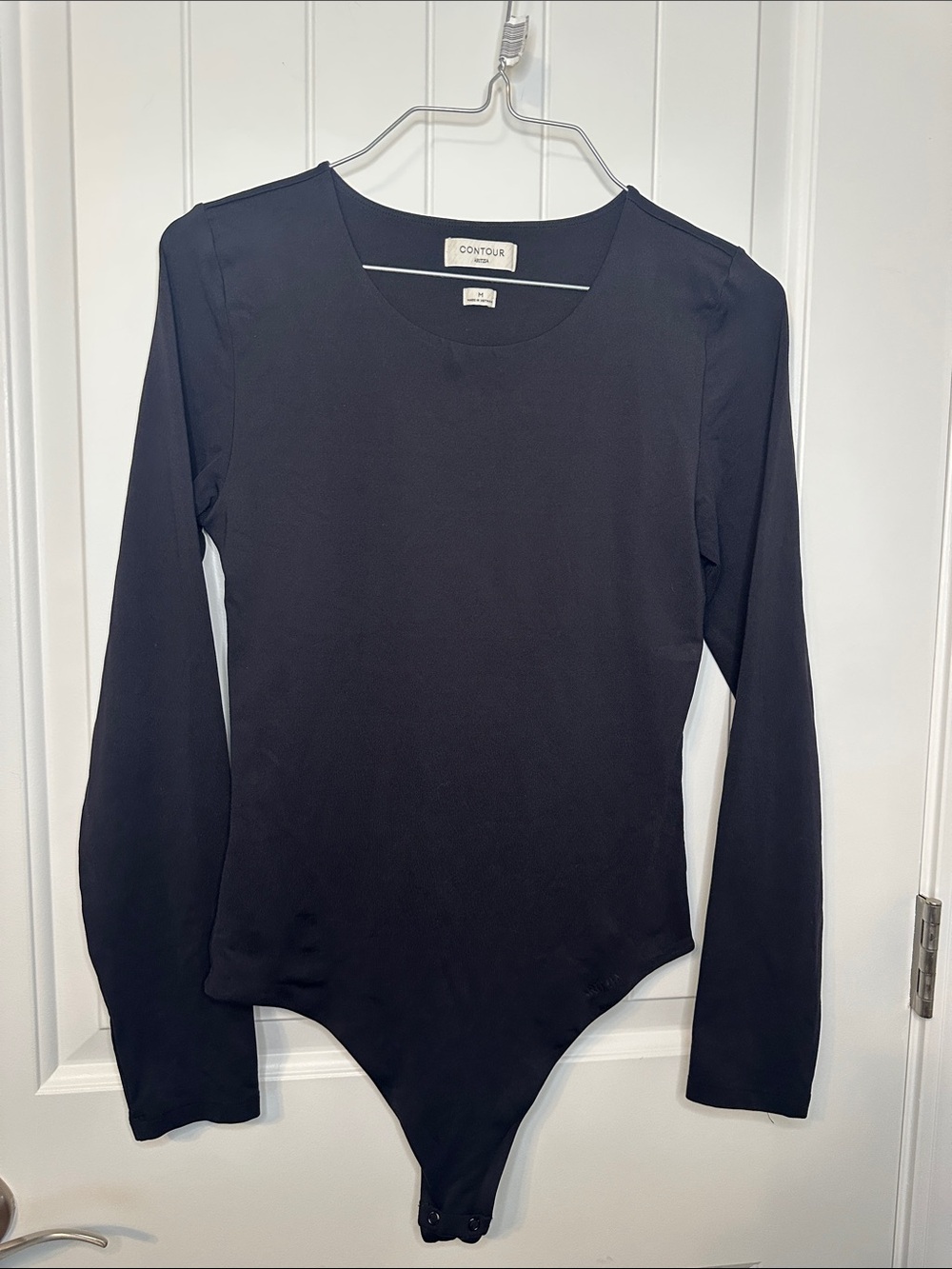 Aritzia Contour Black Long Sleeve round neck Bodysuit